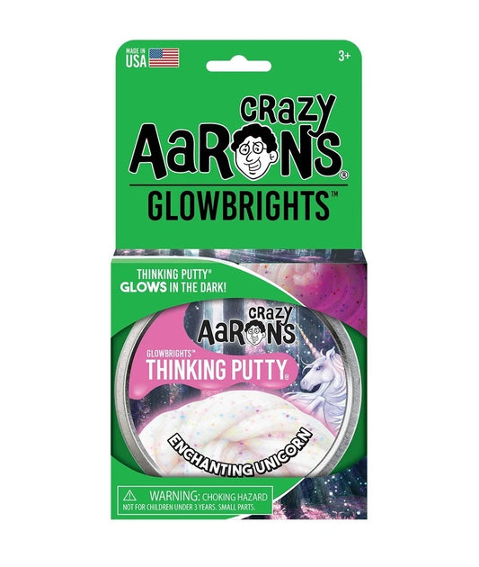 thinking putty - 4" tin - enchanting unicorn by crazy aaron's puttyworld