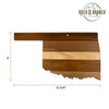 serving board - shiplap - oklahoma by totally bamboo