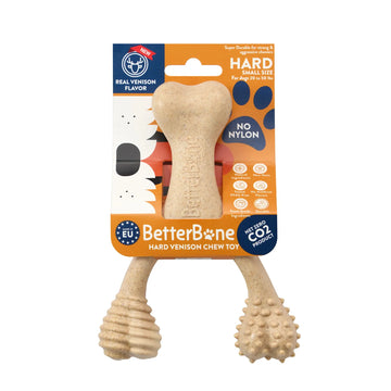 dog bone - hard durable - venison flavor by betterbone natural dog chews