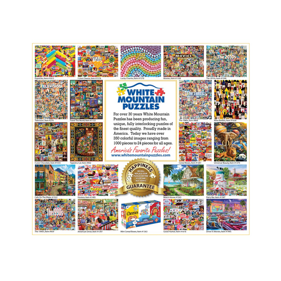 puzzle - 1000pc - candy wrappers by white mountain puzzles