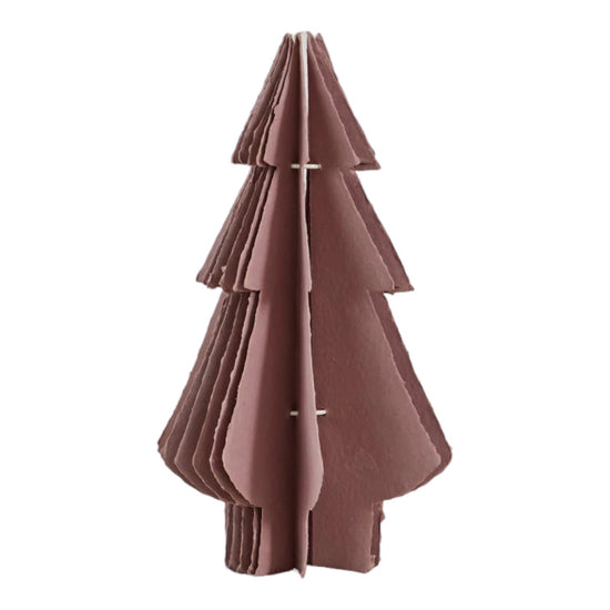 tree - handmade recycled paper - plum - 10" x 18" by creative co-op