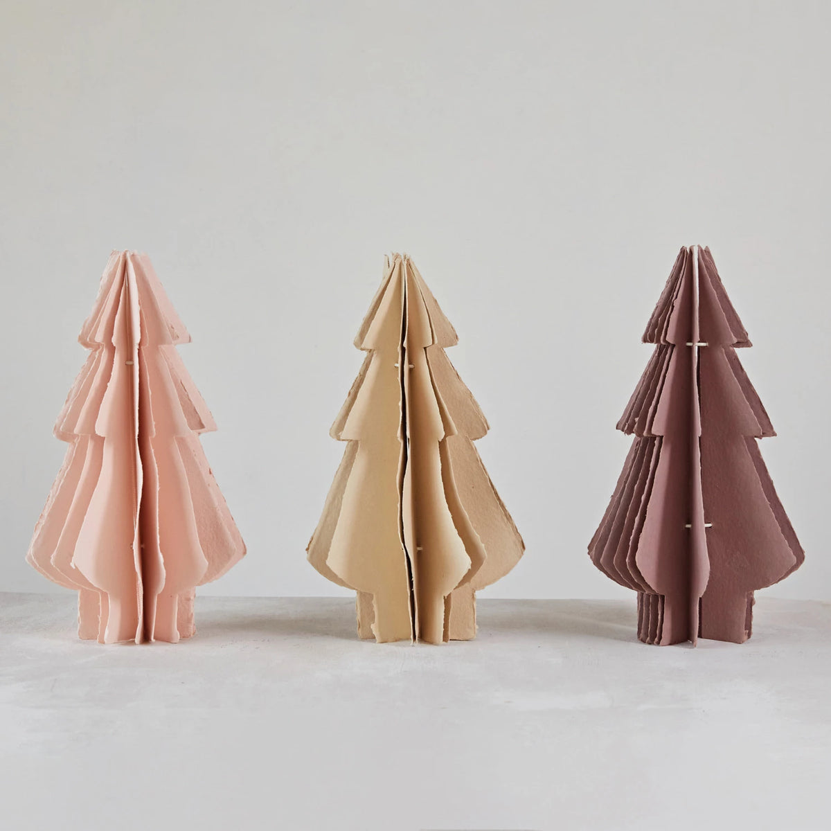 tree - handmade recycled paper - plum - 10" x 18" by creative co-op