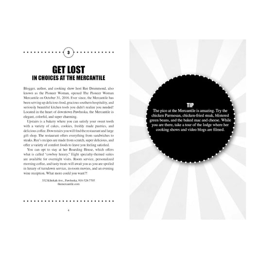 book - 100 things to do in oklahoma by reedy press
