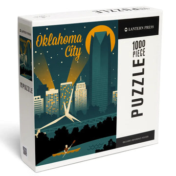 puzzle - 1000-piece - oklahoma city skyline by lantern press