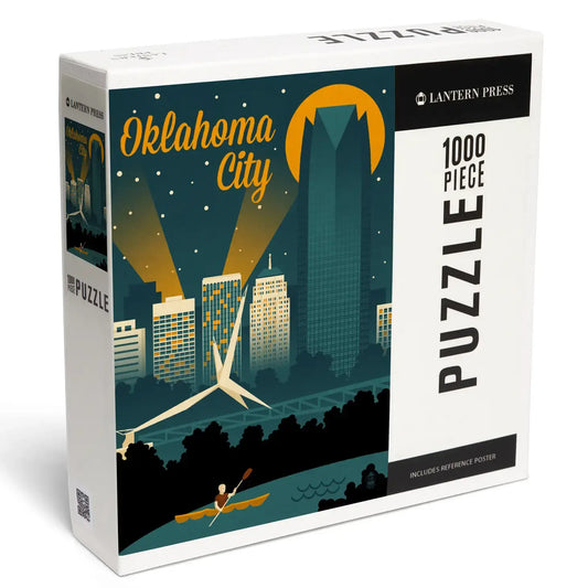 puzzle - 1000-piece - oklahoma city skyline by lantern press