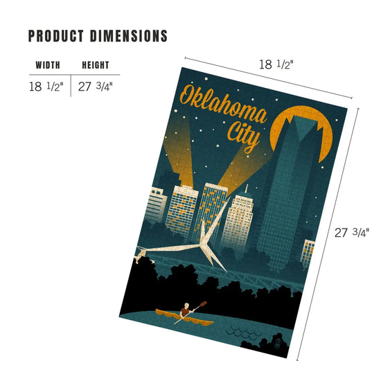 puzzle - 1000-piece - oklahoma city skyline by lantern press
