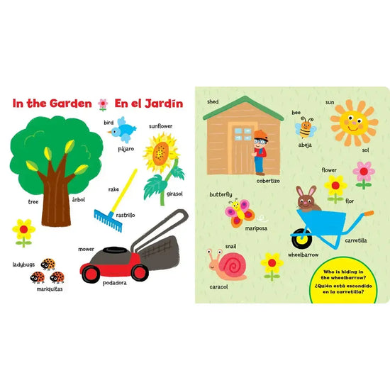 board book - 101 first words in english/spanish by gibbs smith