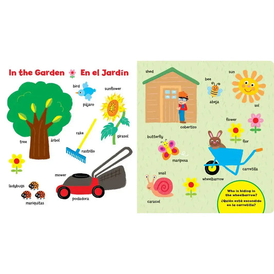 board book - 101 first words in english/spanish by gibbs smith