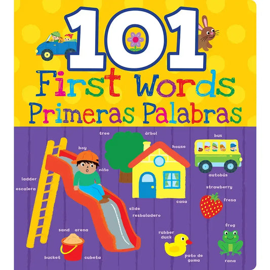 board book - 101 first words in english/spanish by gibbs smith
