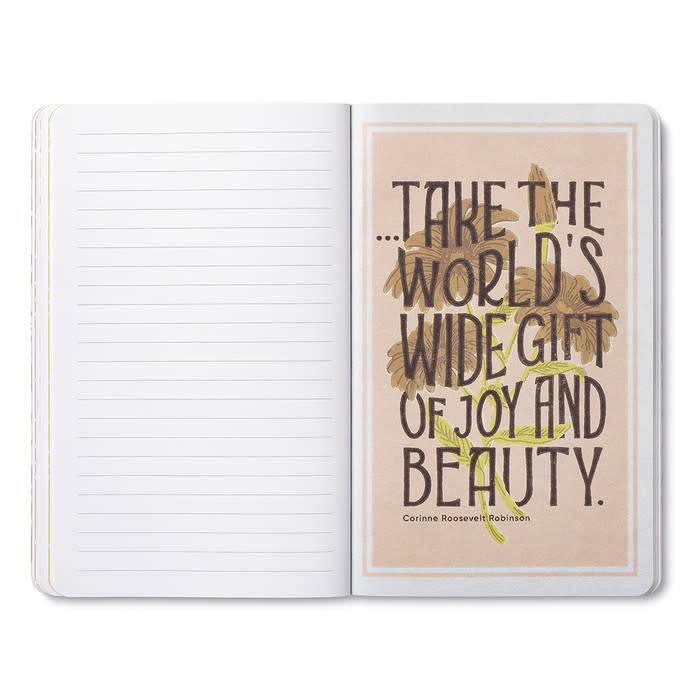 book - "write now" journal - every day is a beautiful day by compendium