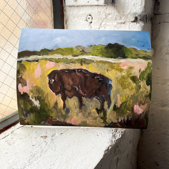 art print - american bison by mary james ketch studio