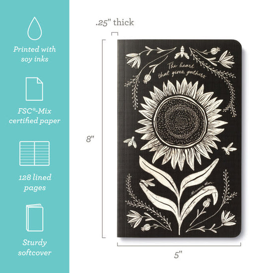 book - "write now" journal - the heart that gives, gathers by compendium