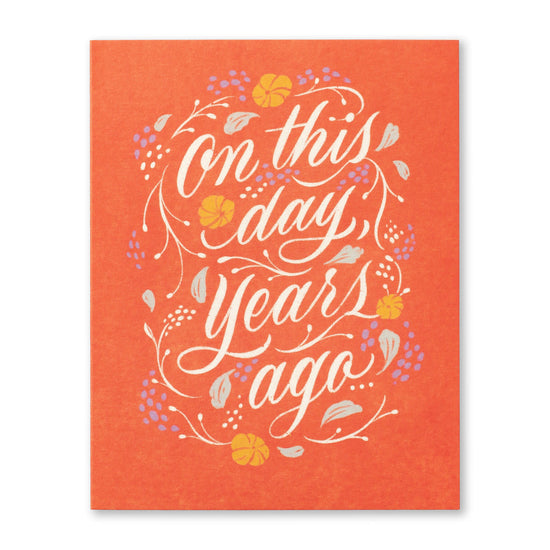 card - bday - on this day years ago by compendium