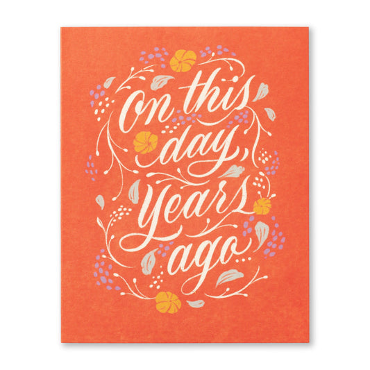 card - bday - on this day years ago by compendium