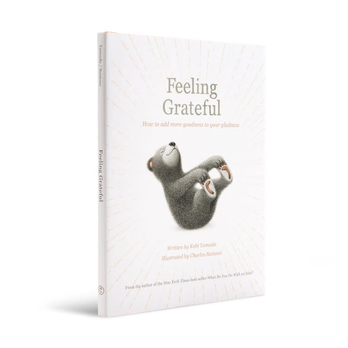 book - feeling grateful (bear plush companion) by compendium