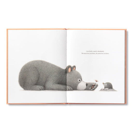 book - feeling grateful (bear plush companion) by compendium