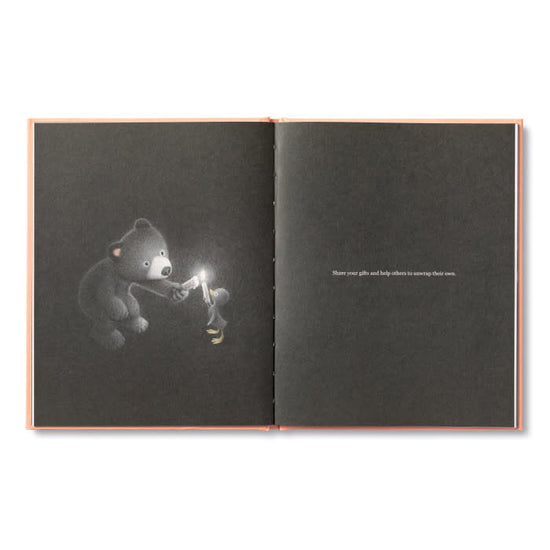 book - feeling grateful (bear plush companion) by compendium