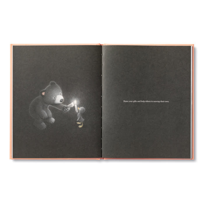 book - feeling grateful (bear plush companion) by compendium