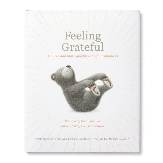 book - feeling grateful (bear plush companion) by compendium