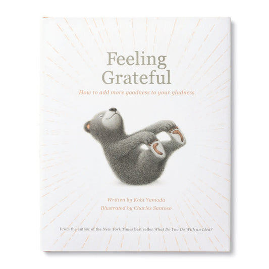 book - feeling grateful (bear plush companion) by compendium