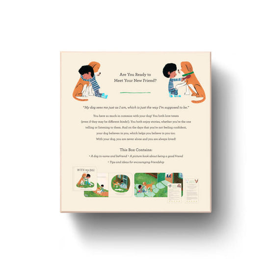 gift set - book & plush - with my dog by compendium