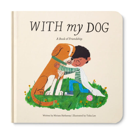 gift set - book & plush - with my dog by compendium