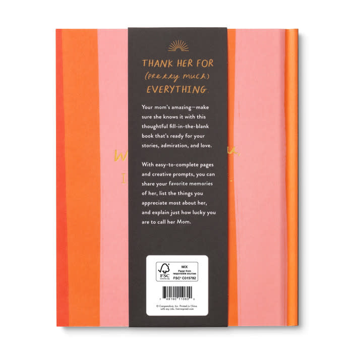 book - so lucky you're my mom by compendium