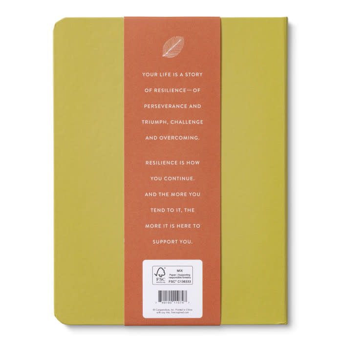 book - guided journal - rooted in resilience by compendium