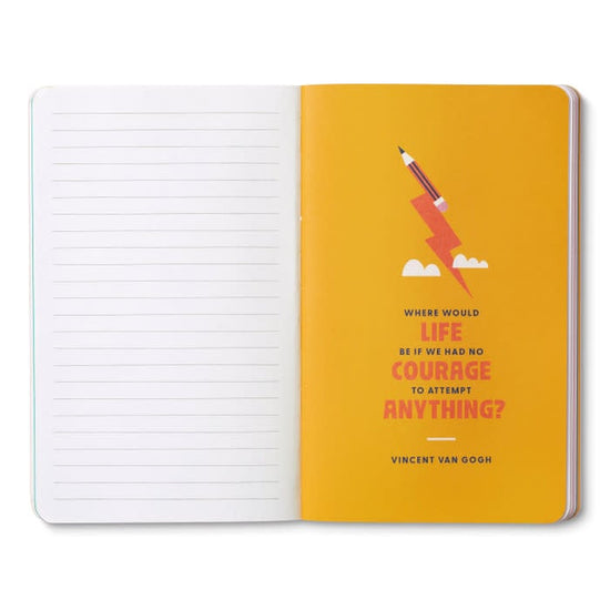 book - "write now" journal - remember, ideas become things by compendium
