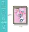 boxed notecards - thank you - pink sketched bouquet - set of 10 by compendium