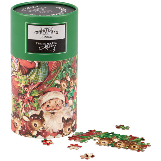 puzzle - 1000-piece - retro christmas by primitives by kathy