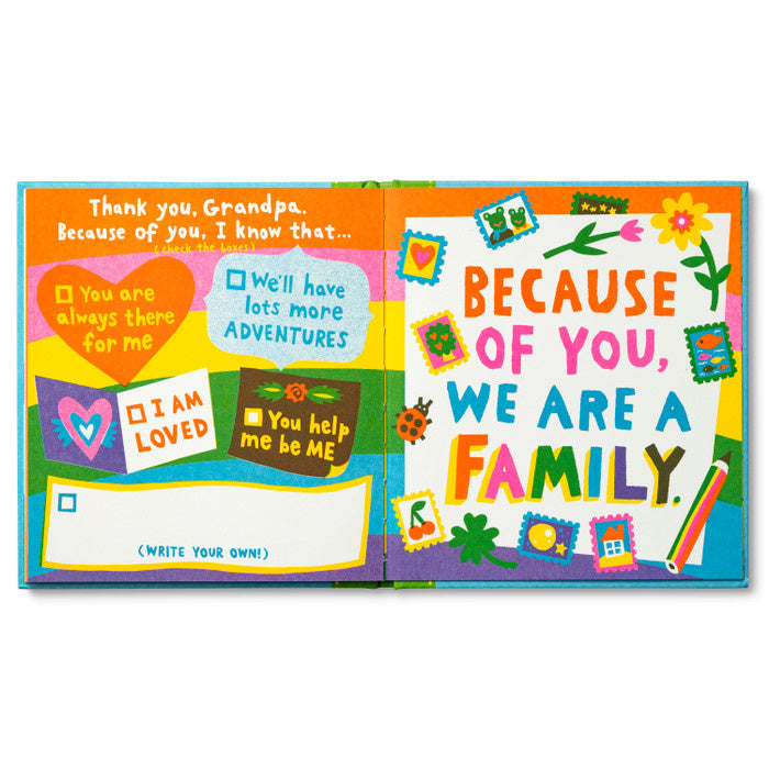 book - grandpa, i made you a book by compendium