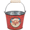 metal buckets - santa vintage - red (2 designs) by primitives by kathy