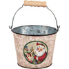 metal buckets - santa vintage - cream (3 designs) by primitives by kathy