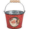 metal buckets - santa vintage - red (2 designs) by primitives by kathy