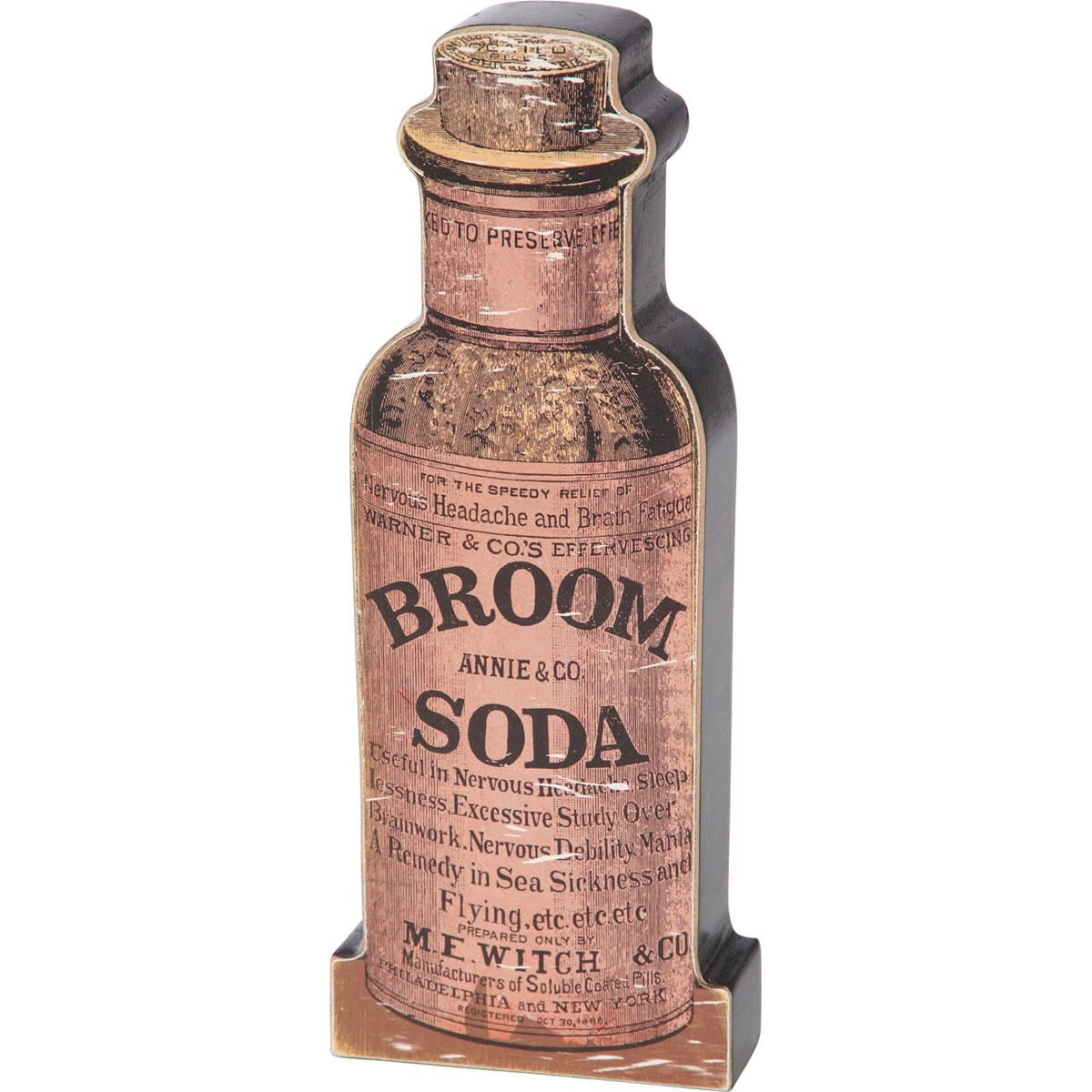 decor - wooden sitter - potions by primitives by kathy