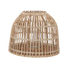lantern - bamboo + glass votive by creative co-op