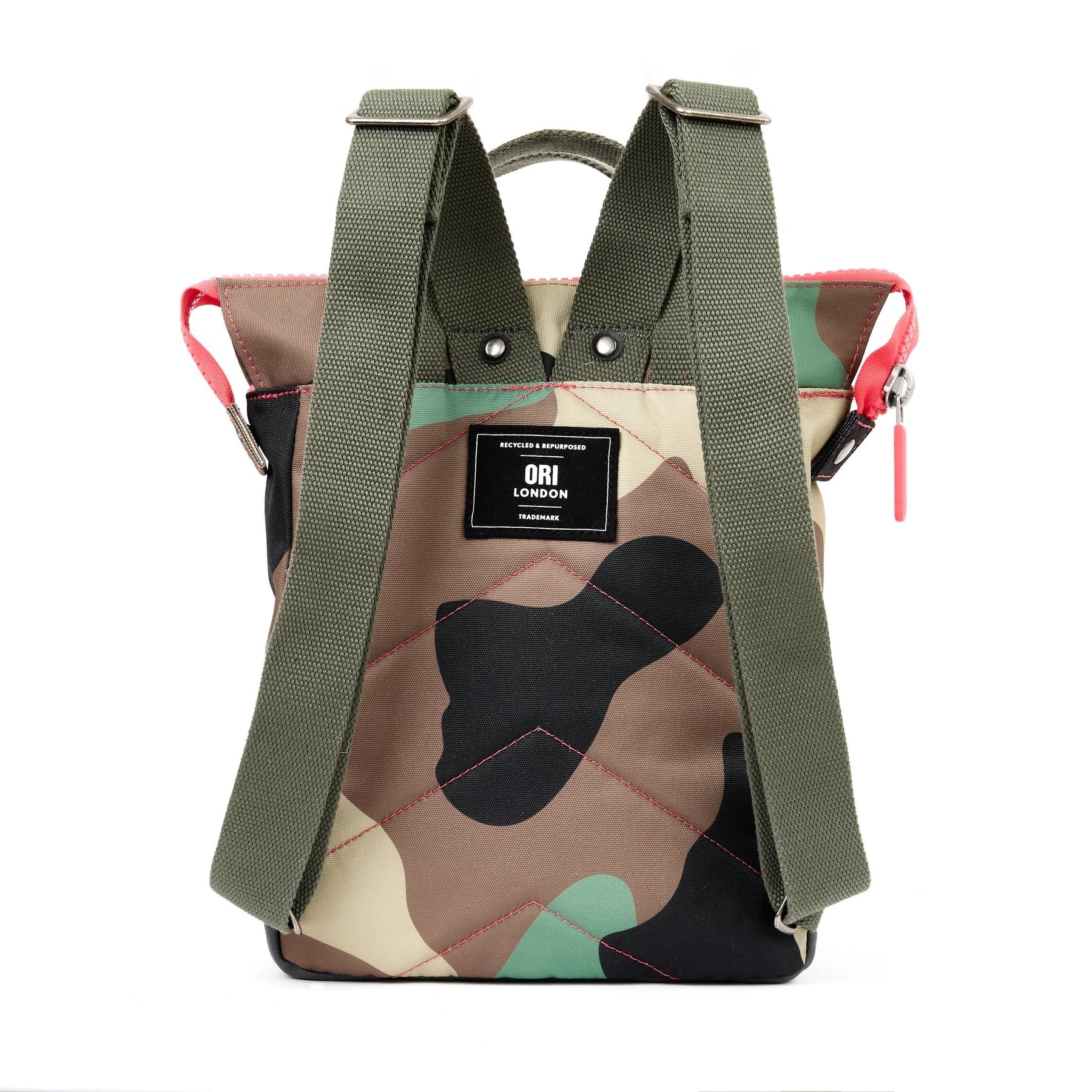 backpack - bantry - recycled canvas - vintage camo by ori london