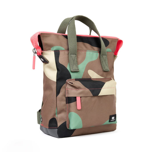 backpack - bantry - recycled canvas - vintage camo by ori london