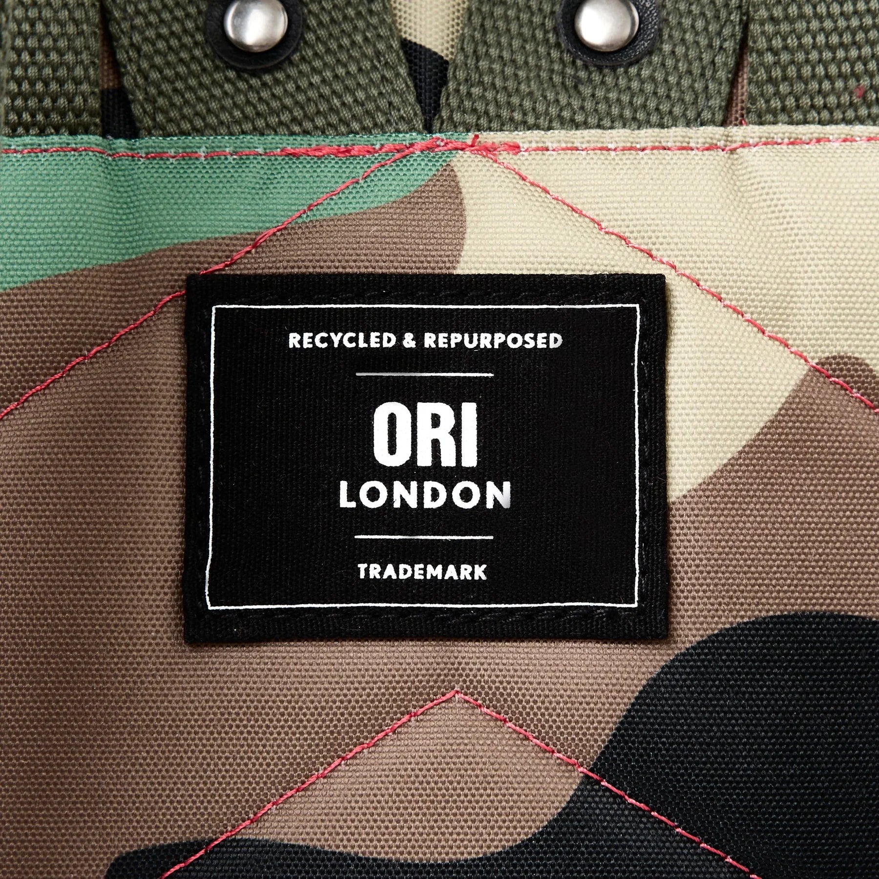 backpack - bantry - recycled canvas - vintage camo by ori london