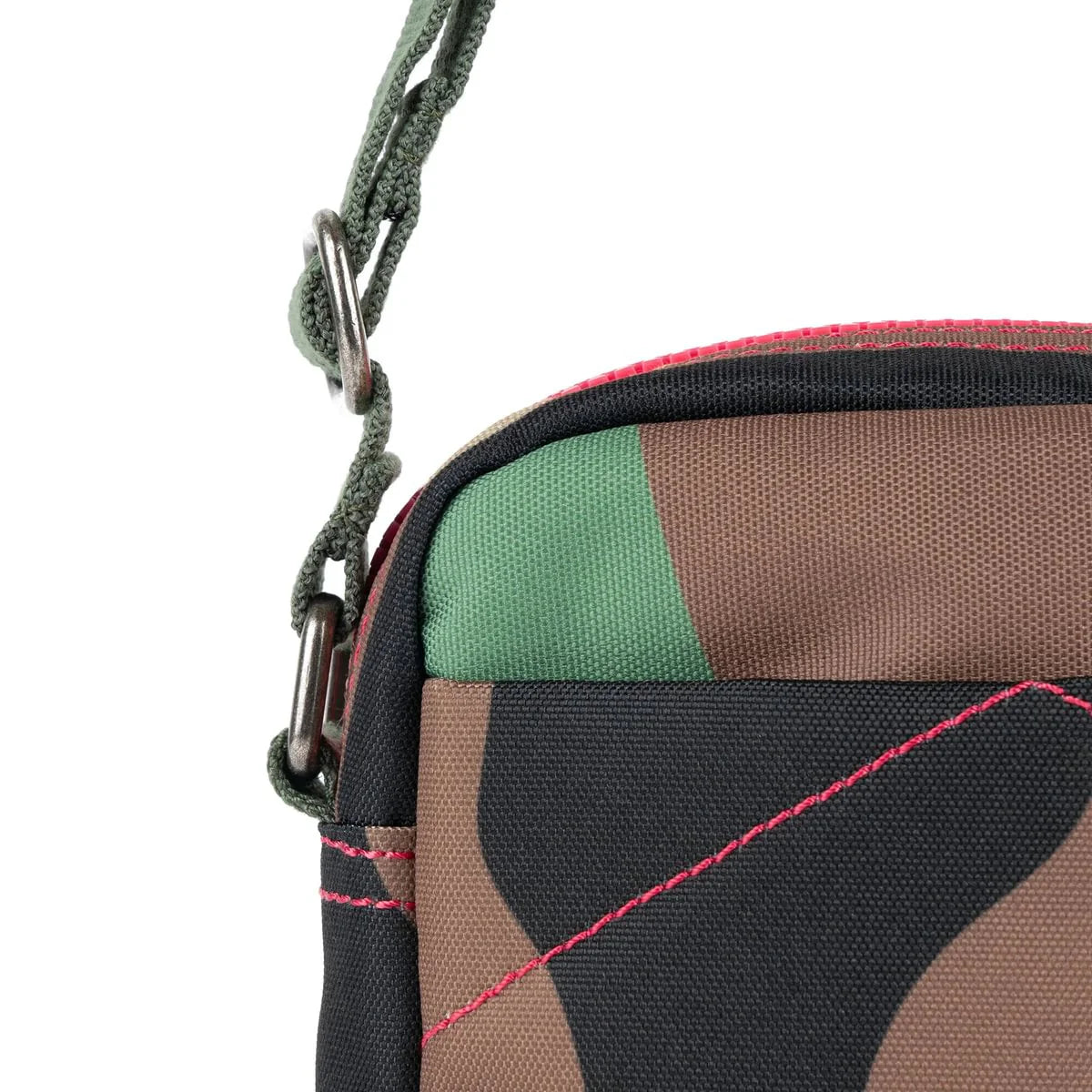 crossbody pocket bag - bond - recycled canvas - vintage camo by ori london