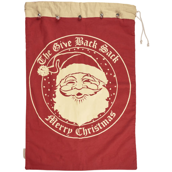bag - canvas - give back santa sack by primitives by kathy