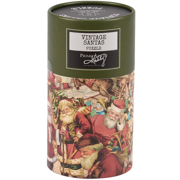 puzzle - 500-piece - vintage santas by primitives by kathy