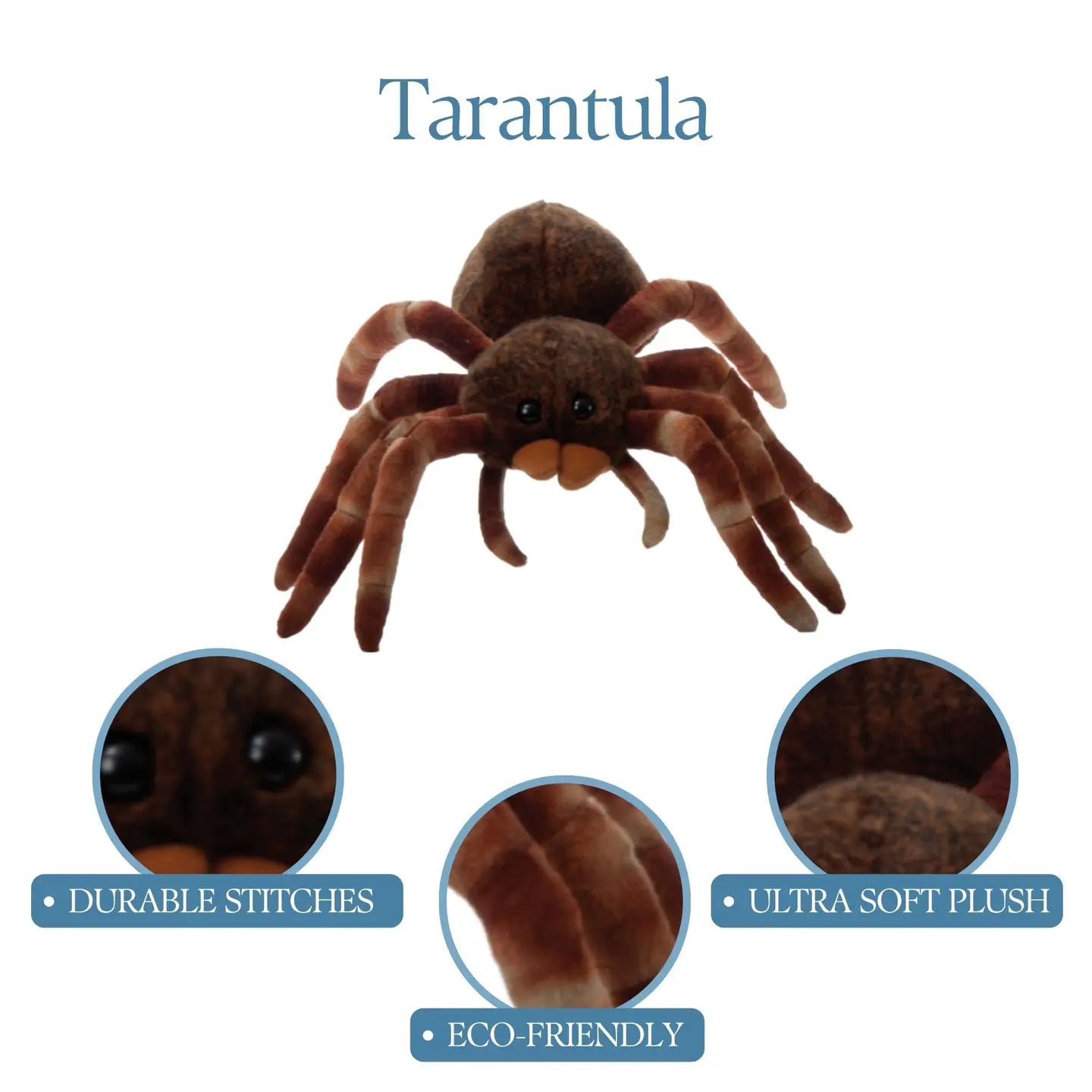 toy - animal plush - wild onez - tarantula by the petting zoo