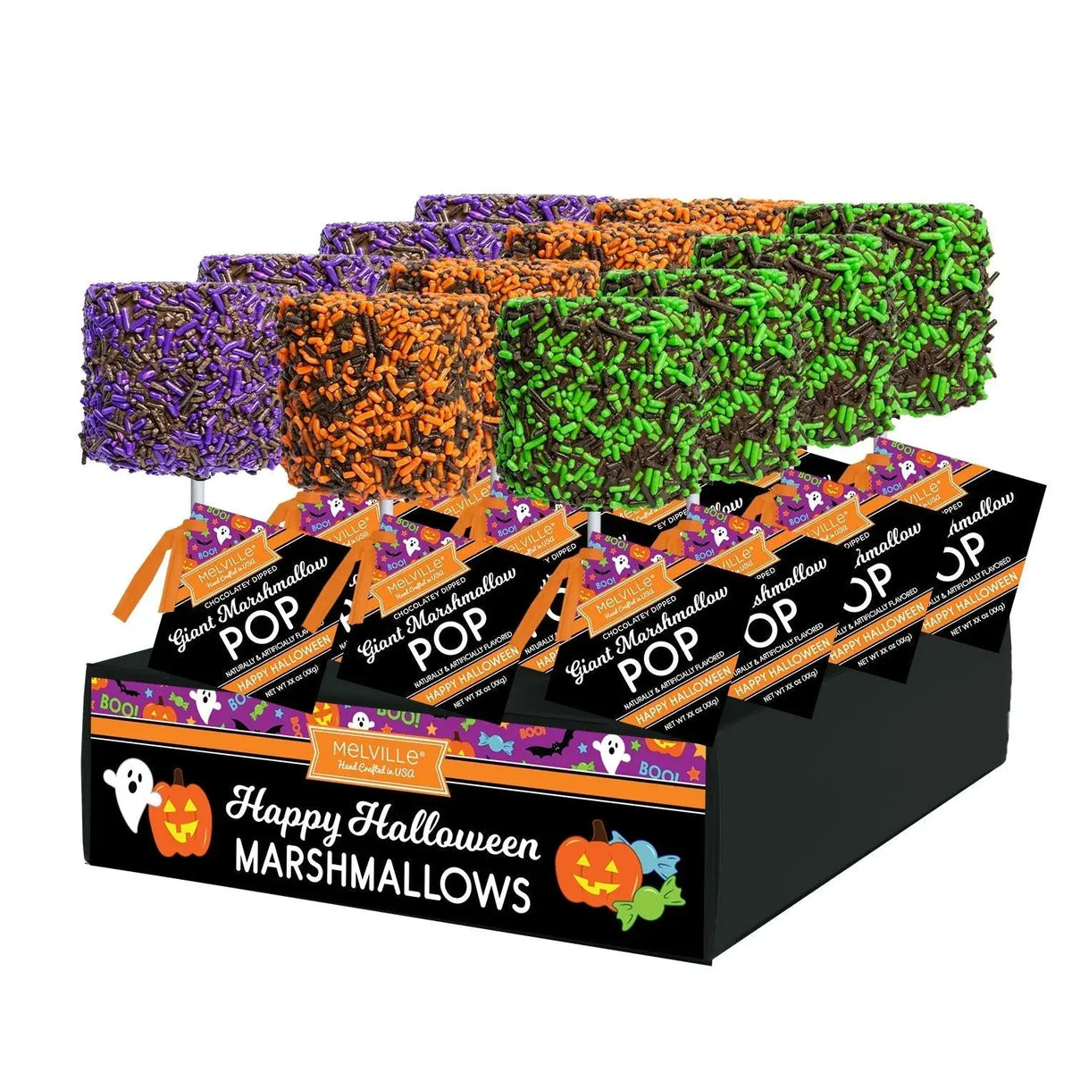 candy - marshmallow pop - halloween sprinkles by redstone foods inc