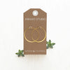 earrings - classic hoops - gold by amano studio