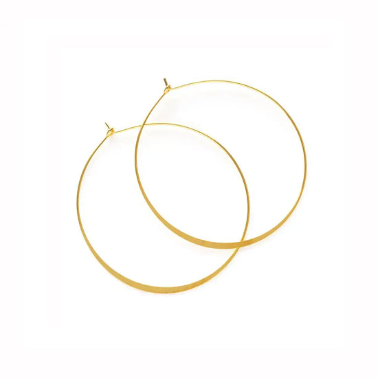 earrings - classic hoops - gold by amano studio