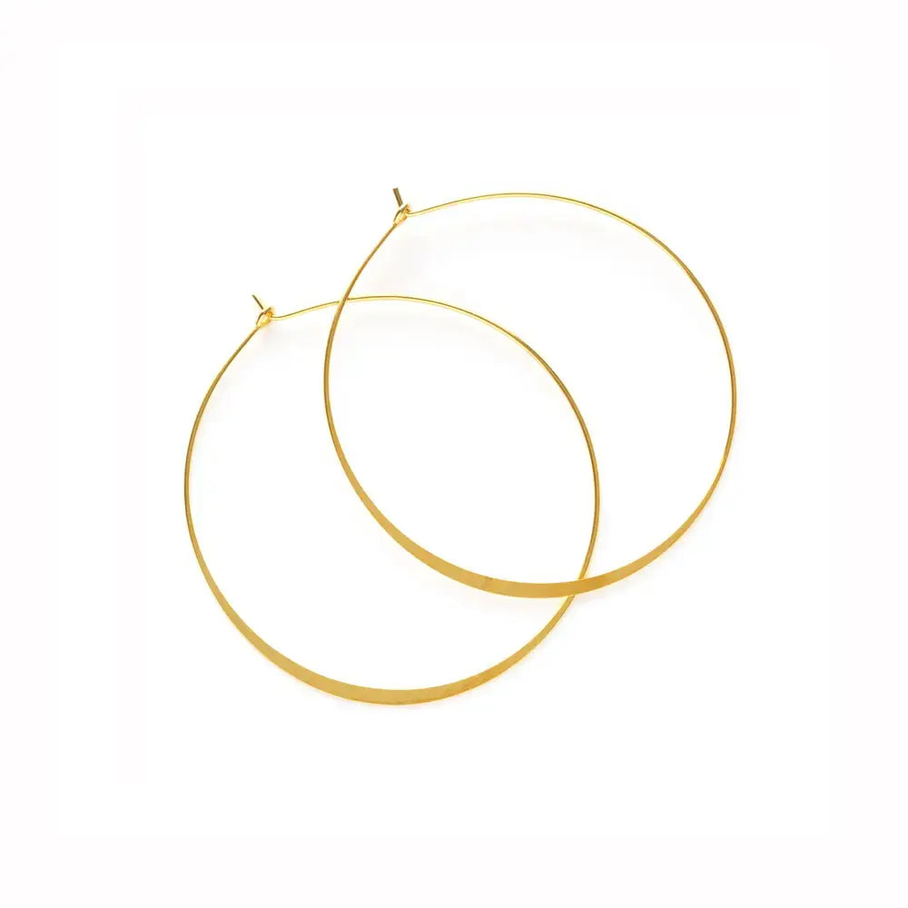 earrings - classic hoops - gold by amano studio