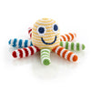 crochet rattle - rainbow octopus by pebble