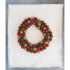 wreath - wool balls - thread wrapped by creative co-op